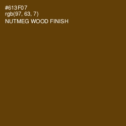 #613F07 - Nutmeg Wood Finish Color Image